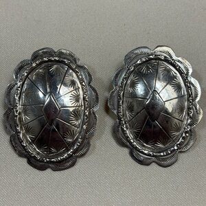 Navajo Sterling Silver Hand Crafted Native American Earrings